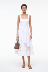 WELLS DRESS | PALM EMBROIDERY