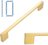 10 Pack 6-1/4 Inch Brushed Gold Kitchen Cabinet Pulls Gold Cabinet Handles Gold Cabinet Hardware Cabinets Drawer P01