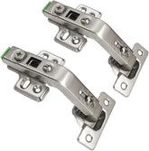 10-Pack Lazy Susan Cabinet Hinges, Full Overlay Concealed European Style for Outer Corner Door, 3D Adjustable Clip-On