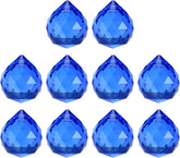 10-Pack Crystal Ball Prisms, 24mm/0.94 Inch Chandelier Pendant Maker Hanging Crystals Chandelier Prisms for