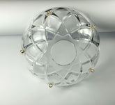 10 pieces -5 Side Holes, 4-Inches Asfour Chandelier Crystal 30% Lead Crystal Bobeche Lamp Chandelier Parts Cups With