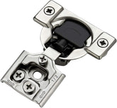 10 Pack 5 Pairs 1/2 inch Overlay Soft Close Hinges Hinges Satin Nickel Hidden Hinges Stainless Steel Concealed Hinge