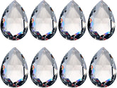 10 Pcs 50mm Clear Crystal Teardrop Pendants Chandelier Parts - Clear Crystal Teardrop Prisms Pendants 50mm Chandelier