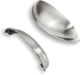 10 Pack 4" Drawer Pulls Brushed Satin Nickel Cabinet Cup Pulls Kitchen Hardware Cabinet Handles Drawer Handles Knobs 4