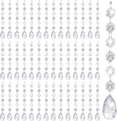 100 Pcs Chandelier Crystals Replacement, Hanging Teardrop Ornaments - Clear Acrylic, for Centerpieces, Chandelier