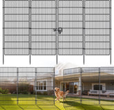 10 Panels No Dig Decorative Garden Fence - 48 in (H) x 21 ft (L), Tall Garden Fences - Dog Fence Outdoor for Yard