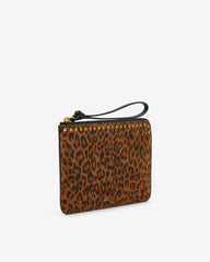 Pochette Oskan Suède Léopard