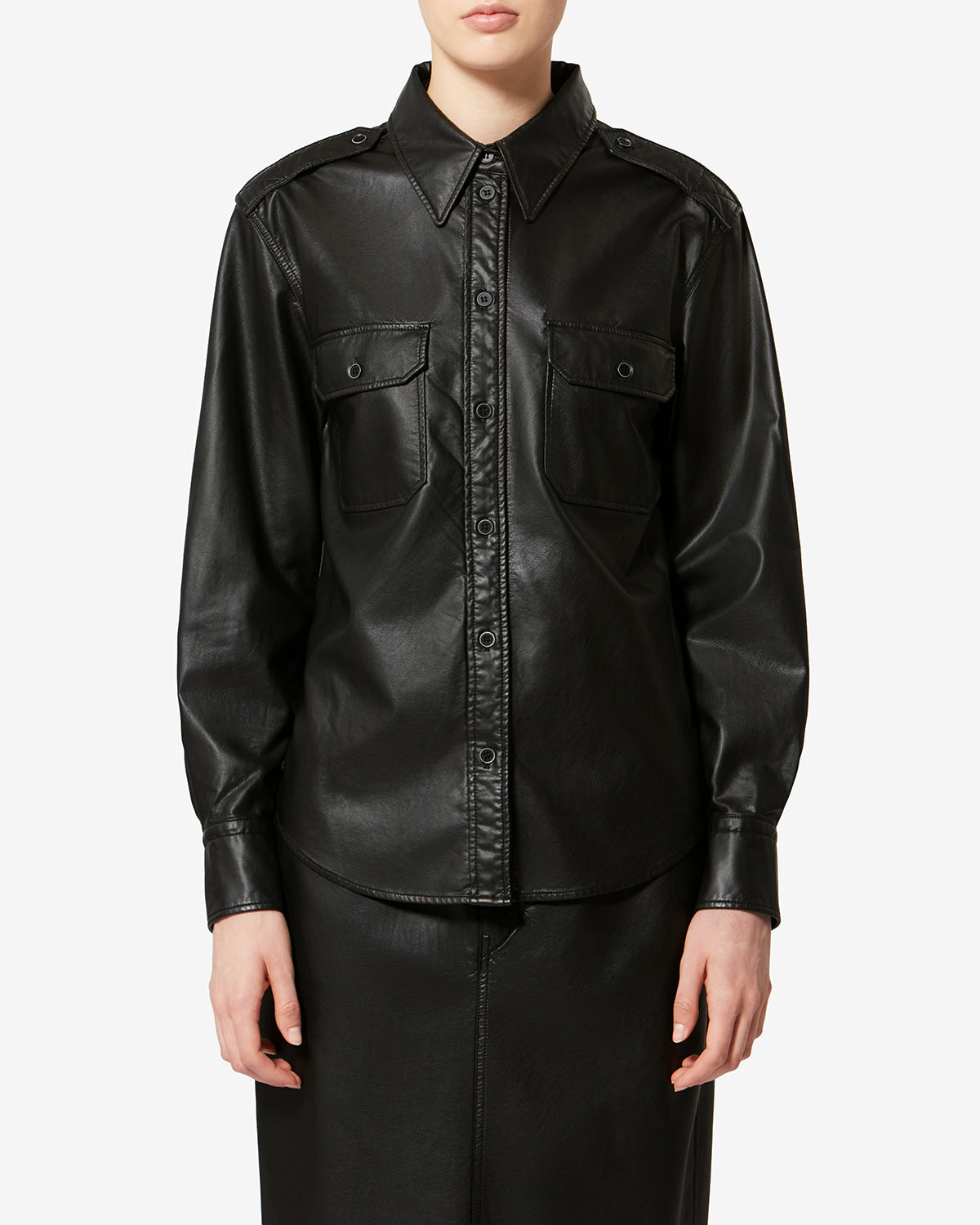 CHEMISE NOEE FAÇON CUIR