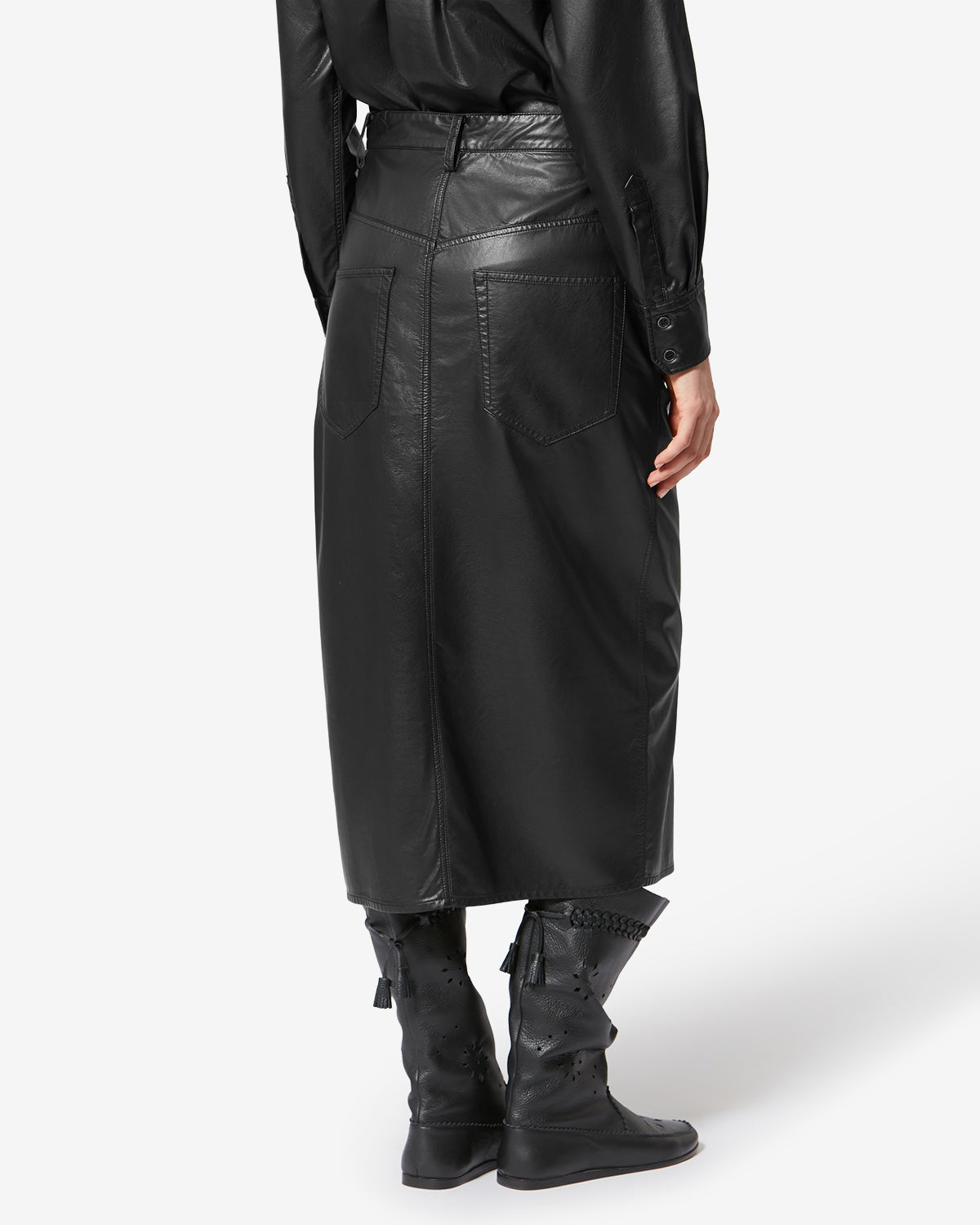 JUPE NILAURIA EFFET CUIR