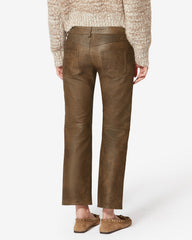 PANTALON VANEL EN CUIR D'AGNEAU