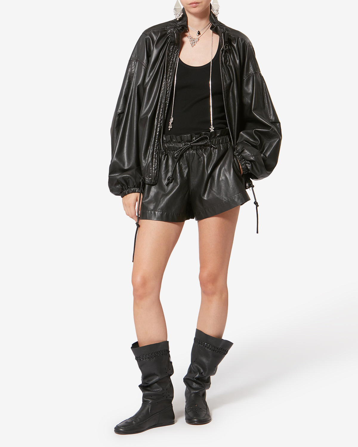 VESTE NEELA FAÇON CUIR