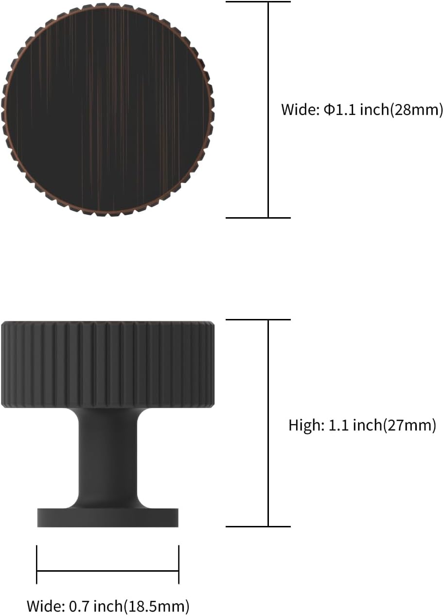 10 Pack Oil Rubbed Bronze Kitchen Cabinet Knobs Dresser Drawer Cabinet Hardware Zinc Knobs Drawers