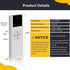 1 Channel Blinds Controller for Motorized Roller Shades and Blinds