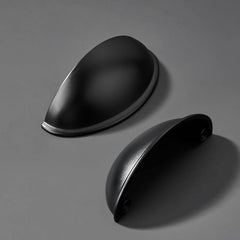 10 Pack 2.5 Inch Kitchen Cabinet Handles Matte Black Drawer Pulls Cup Pulls Kitchen Hardware Dresser Drawers Handles